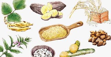 技術と厳選した原材料の写真